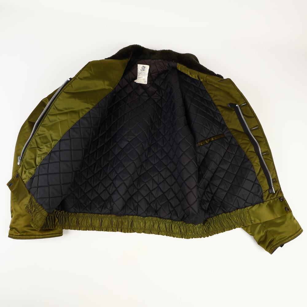 Vtg Tuff Jac Mens 48L Satin Bomber Horace Small Manufacturing Company Nashville - Picture 2 of 12